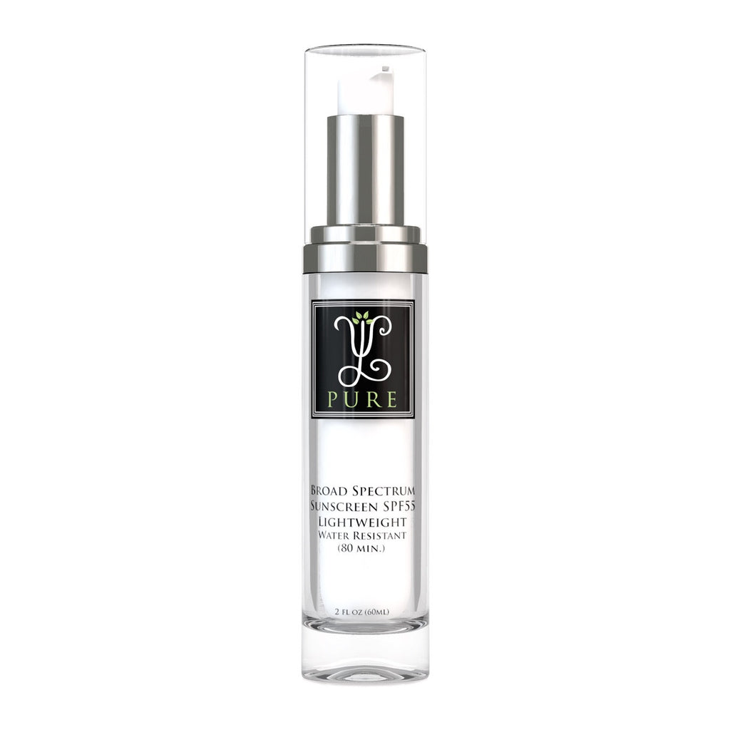 Broad Spectrum Sunscreen SPF 55 Lightweight Water Resistant